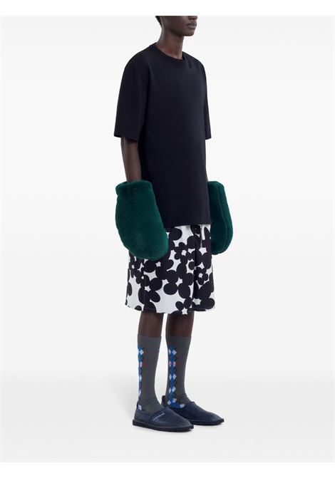 crewneck t-shirt man black MARNI | HUMU0287X0 UTC40600N99